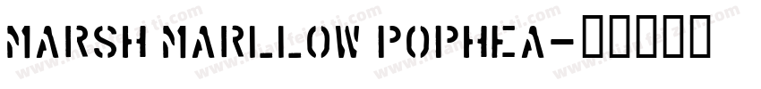 marsh marllow pophea字体转换